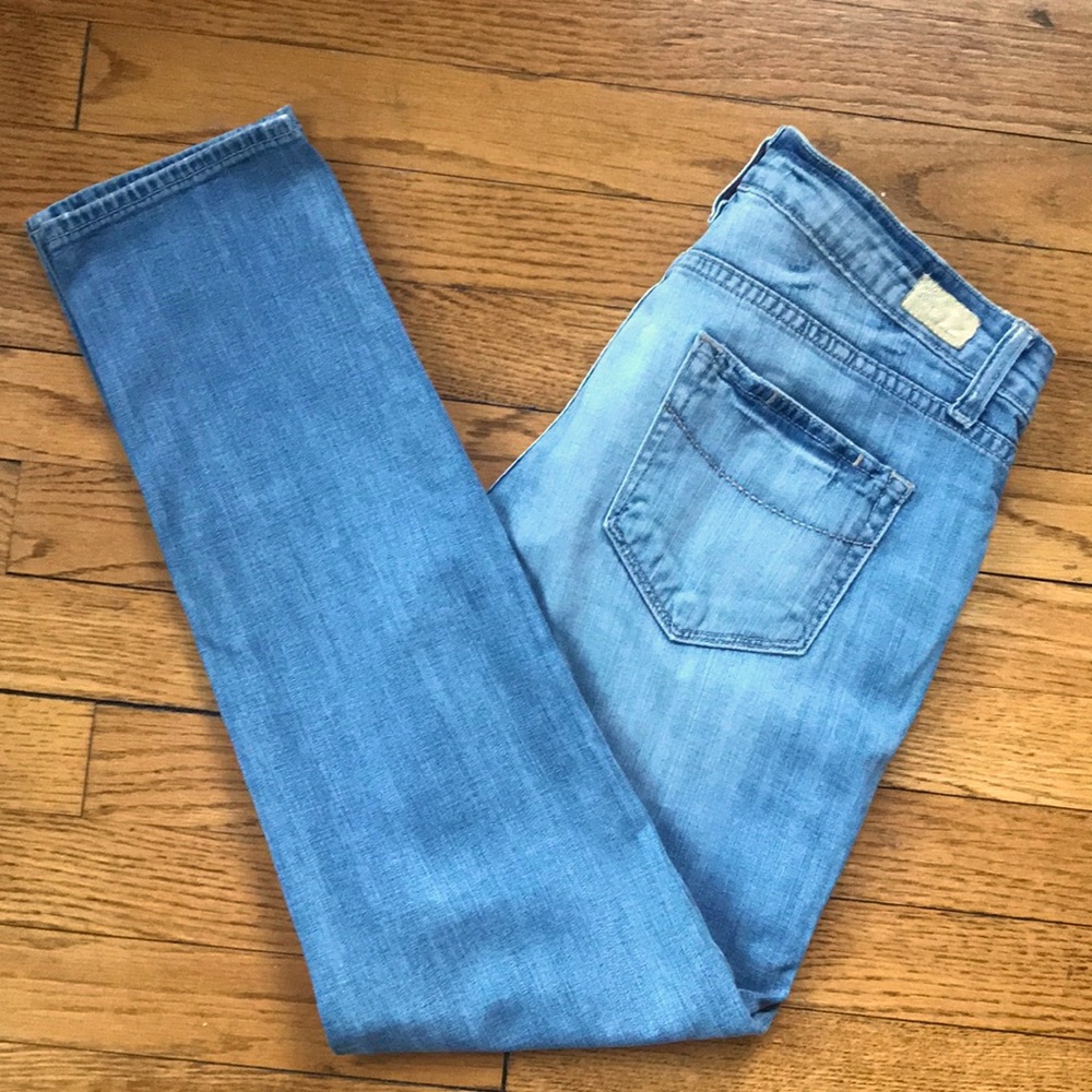 Paige Roxbury Low Rise Peg Leg Jeans